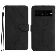 Stitching Embossed Leather Phone Case, For Google Pixel 7, For Google Pixel 7 Pro, For Google Pixel 7a, For Google Pixel 6, For Google Pixel 6 Pro