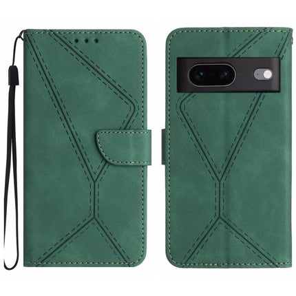 Stitching Embossed Leather Phone Case, For Google Pixel 7, For Google Pixel 7 Pro, For Google Pixel 7a, For Google Pixel 6