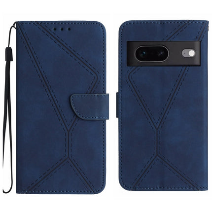 Stitching Embossed Leather Phone Case, For Google Pixel 7, For Google Pixel 7 Pro, For Google Pixel 7a, For Google Pixel 6