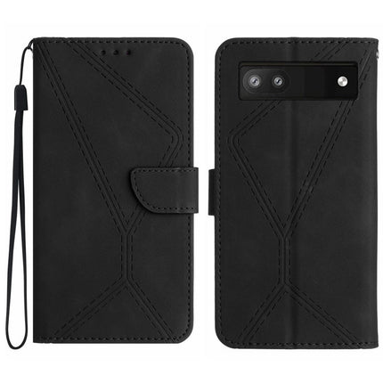 Stitching Embossed Leather Phone Case, For Google Pixel 6 Pro, For Google Pixel 6a