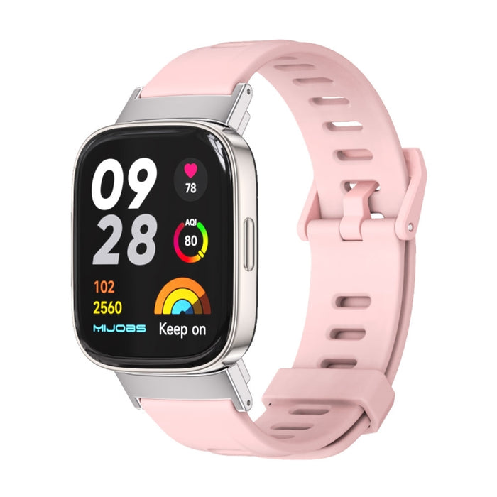 Mijobs Flat Hole Breathable TPU Watch Band, For Redmi Watch 3