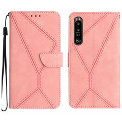 Stitching Embossed Leather Phone Case, For Sony Xperia 1 III, For Sony Xperia 1 IV, For Sony Xperia 1 V, For Sony Xperia 5 III