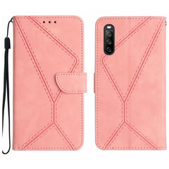 Stitching Embossed Leather Phone Case, For Sony Xperia 5 IV, For Sony Xperia 5 V, For Sony Xperia 10 III, For Sony Xperia 10 IV