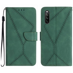 Stitching Embossed Leather Phone Case, For Sony Xperia 5 IV, For Sony Xperia 5 V, For Sony Xperia 10 III, For Sony Xperia 10 IV