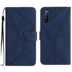 Stitching Embossed Leather Phone Case, For Sony Xperia 5 IV, For Sony Xperia 5 V, For Sony Xperia 10 III, For Sony Xperia 10 IV