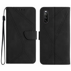 Stitching Embossed Leather Phone Case, For Sony Xperia 5 V, For Sony Xperia 10 III, For Sony Xperia 10 IV, For Sony Xperia 10 V