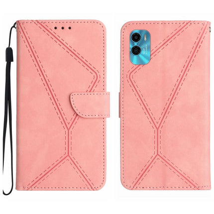Stitching Embossed Leather Phone Case, For Motorola Moto E22 / E22i 4G, For Motorola Moto E22S / G22 4G, For Motorola Moto G52J, For Motorola Moto G Stylus 5G 2022