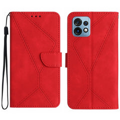 Stitching Embossed Leather Phone Case