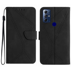 Stitching Embossed Leather Phone Case, For Motorola Moto G Play 2023, For Motorola Moto G72 4G, For Motorola Moto E22 / E22i 4G, For Motorola Moto E22S / G22 4G