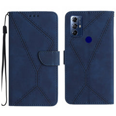 Stitching Embossed Leather Phone Case, For Motorola Moto G Play 2023, For Motorola Moto G72 4G, For Motorola Moto E22 / E22i 4G, For Motorola Moto E22S / G22 4G