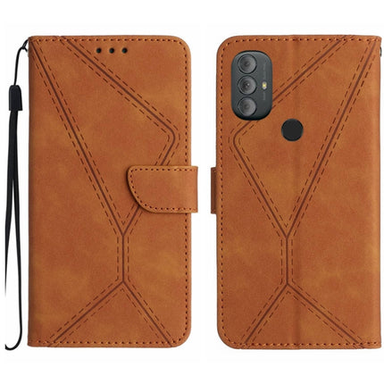 Stitching Embossed Leather Phone Case, For Motorola Moto G Stylus 4G 2022, For Motorola Moto G Power 2022