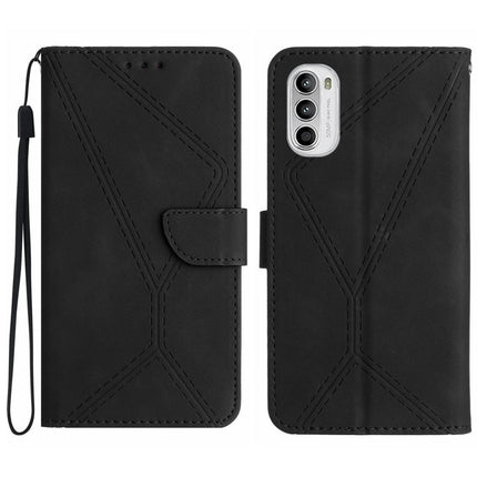 Stitching Embossed Leather Phone Case, For Motorola Moto E22 / E22i 4G, For Motorola Moto E22S / G22 4G, For Motorola Moto G52J, For Motorola Moto G Stylus 5G 2022