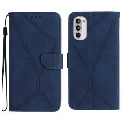 Stitching Embossed Leather Phone Case, For Motorola Moto G52J, For Motorola Moto G Stylus 5G 2022, For Motorola Moto G Stylus 4G 2022, For Motorola Moto G Power 2022