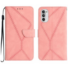 Stitching Embossed Leather Phone Case, For Motorola Moto G52J, For Motorola Moto G Stylus 5G 2022, For Motorola Moto G Stylus 4G 2022, For Motorola Moto G Power 2022