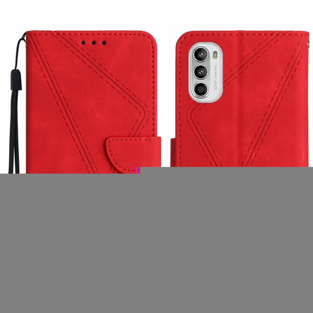 Stitching Embossed Leather Phone Case, For Motorola Moto G52J, For Motorola Moto G Stylus 5G 2022, For Motorola Moto G Stylus 4G 2022, For Motorola Moto G Power 2022