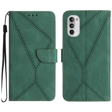 Stitching Embossed Leather Phone Case, For Motorola Moto E22 / E22i 4G, For Motorola Moto E22S / G22 4G, For Motorola Moto G52J, For Motorola Moto G Stylus 5G 2022
