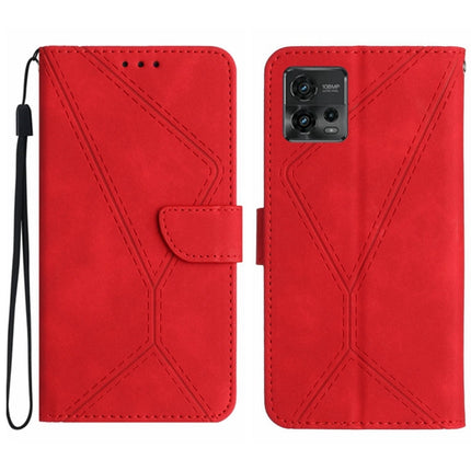Stitching Embossed Leather Phone Case, For Motorola Moto G73 5G, For Motorola Moto G 5G 2023, For Motorola Moto G Play 2023, For Motorola Moto G72 4G