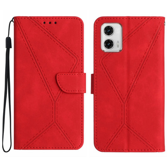 Stitching Embossed Leather Phone Case, For Motorola Moto G73 5G, For Motorola Moto G 5G 2023, For Motorola Moto G Play 2023, For Motorola Moto G72 4G, For Motorola Moto E22 / E22i 4G