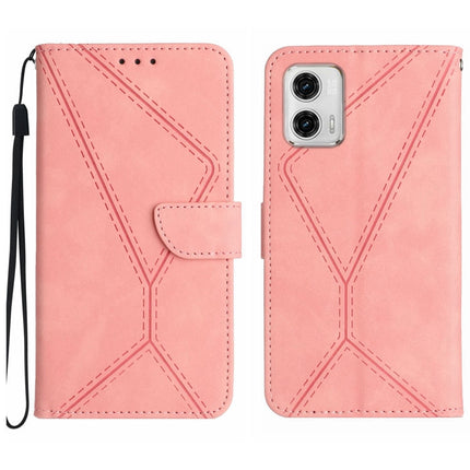 Stitching Embossed Leather Phone Case, For Motorola Moto G73 5G, For Motorola Moto G 5G 2023, For Motorola Moto G Play 2023, For Motorola Moto G72 4G