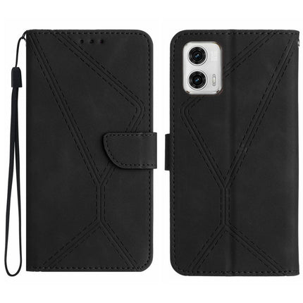 Stitching Embossed Leather Phone Case, For Motorola Moto G73 5G, For Motorola Moto G 5G 2023, For Motorola Moto G Play 2023, For Motorola Moto G72 4G