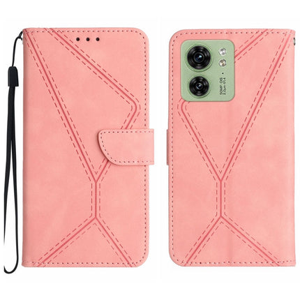 Stitching Embossed Leather Phone Case, For Motorola Edge 40 Neo, For Motorola Moto G14, For Motorola Edge 40, For Motorola Moto G Power 2023