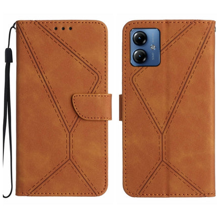 Stitching Embossed Leather Phone Case, For Motorola Moto G Play 5G 2024, For Motorola Moto G Power 5G 2024, For Motorola Moto G84, For Motorola Moto G54