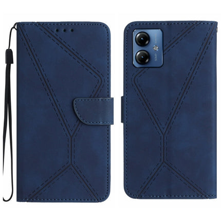 Stitching Embossed Leather Phone Case, For Motorola Moto G Play 5G 2024, For Motorola Moto G Power 5G 2024, For Motorola Moto G84, For Motorola Moto G54