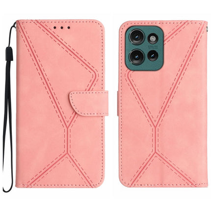 Stitching Embossed Leather Phone Case, For Motorola Moto G35 5G, For Motorola Moto G55 5G, For Motorola Moto G45 5G, For Motorola Edge 50 5G