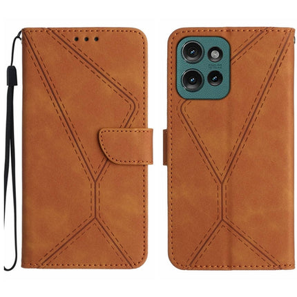 Stitching Embossed Leather Phone Case, For Motorola Moto G35 5G, For Motorola Moto G55 5G, For Motorola Moto G45 5G, For Motorola Edge 50 5G