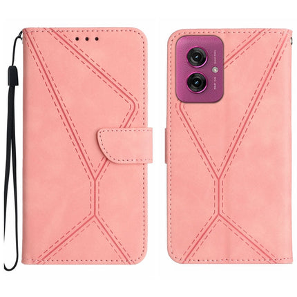 Stitching Embossed Leather Phone Case, For Motorola Moto G35 5G, For Motorola Moto G55 5G, For Motorola Moto G45 5G, For Motorola Edge 50 5G