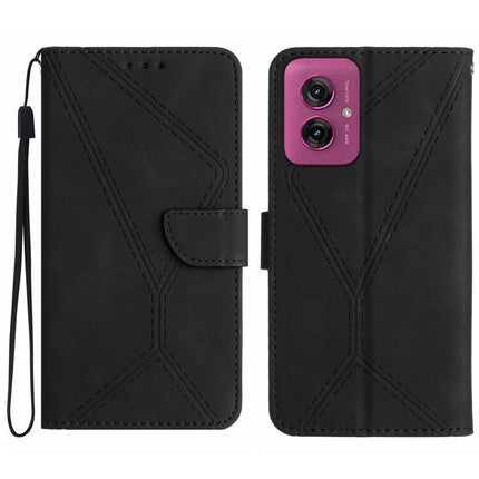 Stitching Embossed Leather Phone Case, For Motorola Moto G35 5G, For Motorola Moto G55 5G, For Motorola Moto G45 5G, For Motorola Edge 50 5G