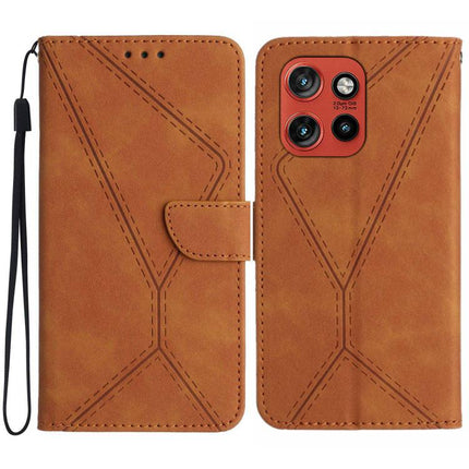 Stitching Embossed Leather Phone Case, For Motorola Edge 60 Neo 5G, For Motorola Moto G06 4G, For Motorola Moto G86 5G, For Motorola Moto G56 5G