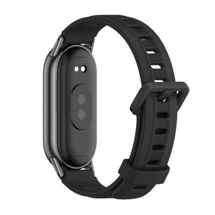 Mijobs Flat Hole Breathable Silicone Watch Band, For Xiaomi Smart Band 10 / 9 / 8