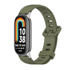 For Xiaomi Smart Band 10 / 9 / 8 / Army Green+Silver