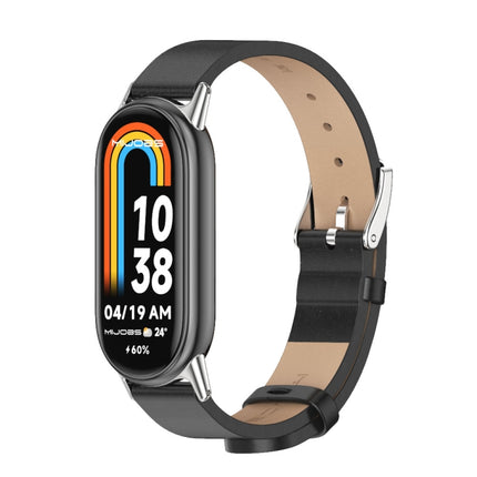 Mijobs Microfiber PU Leather Watch Band, For Xiaomi Smart Band 10 / 9 / 8