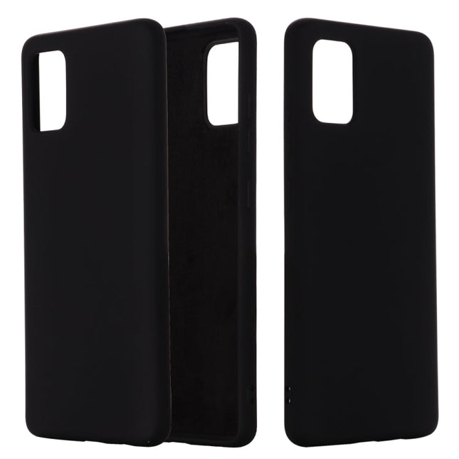Solid Color Liquid Silicone Shockproof Full Coverage Protective Case, For Samsung Galaxy A51 5G