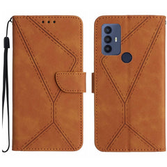 Stitching Embossed Leather Phone Case, For TCL 30 SE / 30E /306/305, For TCL 40 SE