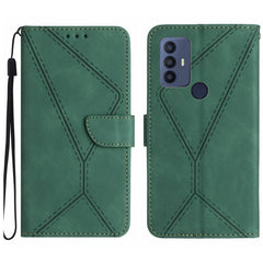 Stitching Embossed Leather Phone Case, For TCL 30 SE / 30E /306/305, For TCL 40 SE