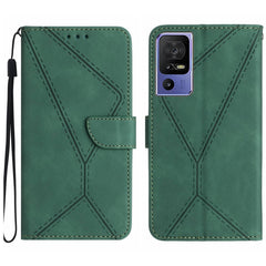 Stitching Embossed Leather Phone Case, For TCL 30 SE / 30E /306/305, For TCL 40 SE