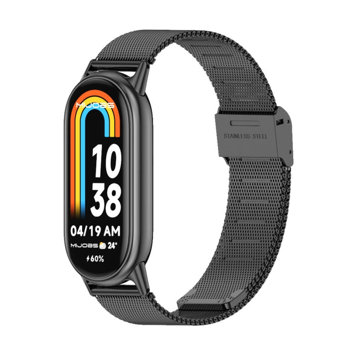 Mijobs Milan Buckle Metal Stainless Steel Watch Band, For Xiaomi Smart Band 10 / 9 / 8