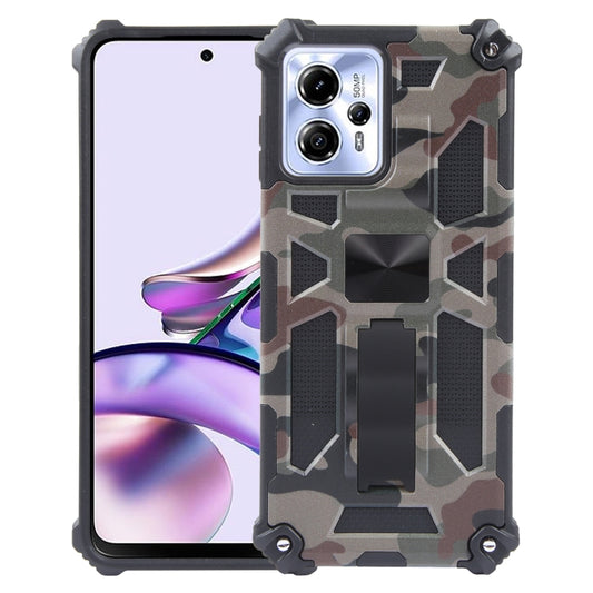 Camouflage Armor Kickstand TPU + PC Magnetic Phone Case, For Motorola Moto G13 / G23 4G/ G53 5G, For Motorola Moto G Power 5G 2024