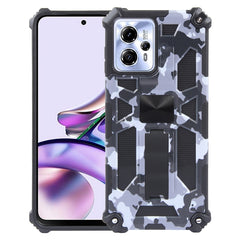 Camouflage Armor Kickstand TPU + PC Magnetic Phone Case