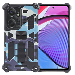 Camouflage Armor Kickstand TPU + PC Magnetic Phone Case