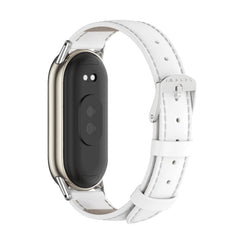 Mijobs Genuine Leather Watch Band, For Xiaomi Smart Band 10 / 9 / 8
