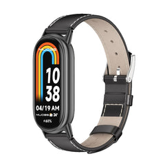 Mijobs Genuine Leather Watch Band, For Xiaomi Smart Band 10 / 9 / 8