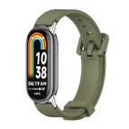 For Xiaomi Smart Band 10 / 9 / 8 / Army Green+Silver