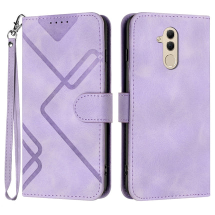 Line Pattern Skin Feel Leather Phone Case, For Huawei P30 Pro, For Huawei P smart 2019/nova lite 3, For Huawei Mate 20 Pro, For Huawei Mate 20 lite/Maimang 7
