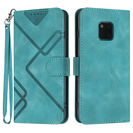 Line Pattern Skin Feel Leather Phone Case, For Huawei P30 Pro, For Huawei P smart 2019/nova lite 3, For Huawei Mate 20 Pro, For Huawei Mate 20 lite/Maimang 7