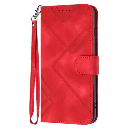 Line Pattern Skin Feel Leather Phone Case, For Huawei P30 Pro, For Huawei P smart 2019/nova lite 3, For Huawei Mate 20 Pro, For Huawei Mate 20 lite/Maimang 7