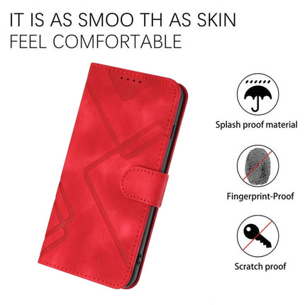 Line Pattern Skin Feel Leather Phone Case, For Huawei P30 Pro, For Huawei P smart 2019/nova lite 3, For Huawei Mate 20 Pro, For Huawei Mate 20 lite/Maimang 7